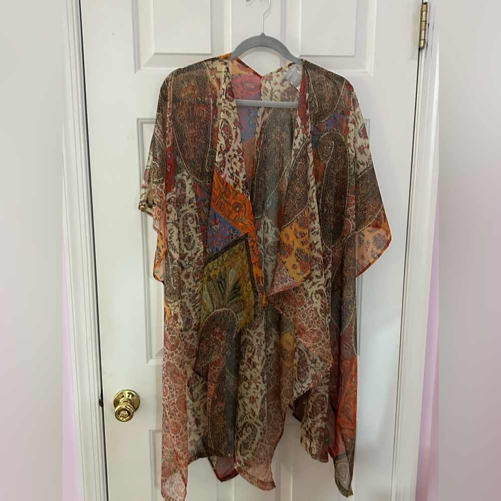 Ruana rich in warm colors by Chico’s